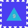 Picture 1/2 -ICP - Extra Products - Shape|Blue|Triangle|9